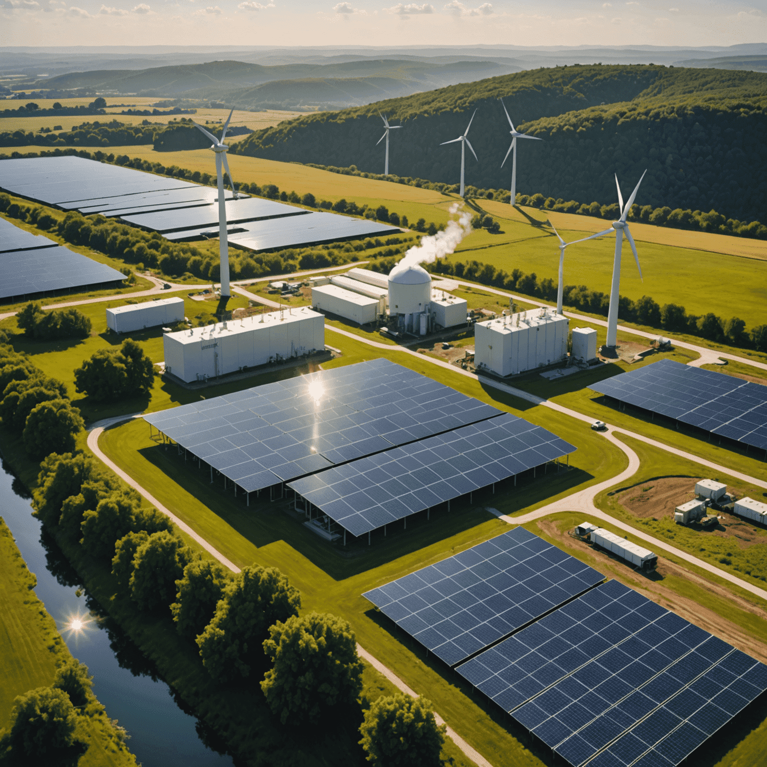 Vergleichende Bilder von umweltfreundlichen Solaranlagen und umweltschädlichen fossilen Brennstoffkraftwerken